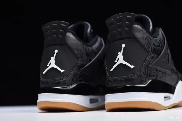 Cheap TBkick Black Retro Air Laser CI1184-001 Jordan 4 0417